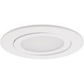 Product Image of 4" Round Aperture Adjustable Slim Downlight, 5 CCT Selectable - Matte White (12W)