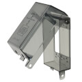 Product Image of 1- Gang Vertical Dri-Box Adapter w/ Non-Metallic Cover & Base (Clear)