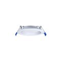 Product Image of 4" Round Baffle Slim Downlight, 5 CCT Selectable - Matte White (12W)