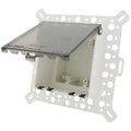 Product Image of Clear InBox 2-Gang Recessed Electrical Box (Vertical)