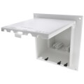 Product Image of 2-Gang Low Profile InBox - Retrofit, White (Vertical)