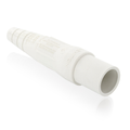 Product Image of 16 Series Single Pole Cam Type Male Detachable Plug Sleeve Only, Taper Nose, Cable Range 2/0, 4/0 (White)