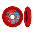 4-1/2" Steel Demon Corner Edge Flap Disc w/ 40 Grit, Type 29 Conical Design, NO HUB