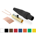 Product Image of 16 Series Taper Nose Cam-Type Female Plug, Contact & Insulator, Detachable, #6 #2 AWG, 190A Max, Type 3R When Mated (Blue)