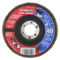 4-1/2" Steel Demon Grinding and Polishing Flap Disc w/ 40 Grit, Type 29 Conical Design, NO HUB