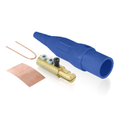 Product Image of 16 Series Plug, Male, 190A Max, 600V Double Set Screw Termination, #6-#2 Cable Range (Blue)