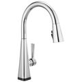 Product Image of Lenta Single-Handle Pulldown Kitchen Faucet w/ Touch2O Technology (Chrome), 19802TZ-DST