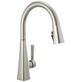 Product Image of Lenta Single-Handle Pulldown Kitchen Faucet (Spotshield Stainless)