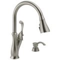 Product Image of Arabella 1-Handle Pull-Down Kitchen Faucet with Soap Dispenser and ShieldSpray (Stainless), 19950Z-SSSD-DST