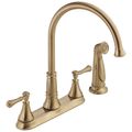 Product Image of Cassidy 2 Handle Kitchen Faucet w/ Spray (Champagne Bronze), 2497LF-CZ