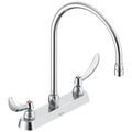 Product Image of Commercial 26C3 2 Handle 8" Cast Deck Mount Faucet (Chrome), 26C3934-R7