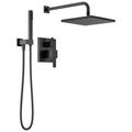 Product Image of Monitor 14 Series Shower w/ Square Raincan, Hand Shower & Rough Valve, 342701-BL (Matte Black)