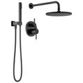 Product Image of Monitor 14 Series Shower w/ Round Raincan, Hand Shower & Rough Valve, 342702-BL (Matte Black)