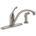 Product Image of 440-SS-DST Collins Single Handle Kitchen Faucet w/ Spray (Stainless)