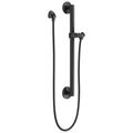 Product Image of 51600-BL Adjustable Slide Bar/Grab Bar Assembly w/ Elbow (Matte Black)
