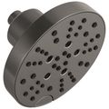 Product Image of H2Okinetic 5-Setting Round Raincan Shower Head, Lumicoat, 52668-KS-PR (Black Stainless)