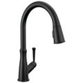 Product Image of Westville Single Handle Pulldown Kitchen Faucet (Matte Black), 9110-BL-DST