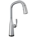 Product Image of Stryke Single Handle Pull Down Kitchen Faucet with Touch 2O Technology, 1.8 GPM (Lumicoat Arctic Stainless), 9176T-AR-PR-DST