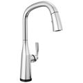 Product Image of Stryke Single Handle Pull Down Kitchen Faucet with Touch 2O Technology, 1.8 GPM (Lumicoat Chrome)