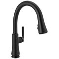 Product Image of Coranto Single Handle Pull Down Kitchen Faucet w/ Touch20 Technology (Matte Black), 9179T-BL-DST