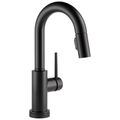 Product Image of Trinsic Single Handle Pulldown Bar/Prep Faucet w/ Touch20 Technology (Matte Black), 9959T-BL-DST
