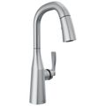 Product Image of Stryke Single Handle Pulldown Bar/Prep Faucet (Lumicoat Arctic Stainless)