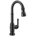 Product Image of Broderick Single Handle Pulldown Bar/Prep Faucet w/ Touch2O Technology (Matte Black), 9990T-BL-DST