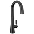 Product Image of Monrovia Single Handle Pull-Down Bar/Prep Faucet, 1.8 GPM (Matte Black)