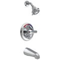 Product Image of Commercial HDF Monitor 13 Series Tub and Shower Trim, Push Button Diverter (Chrome), T13691