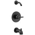 Product Image of Trinsic Monitor 14 Series Tub & Shower Trim, Less Head (Matte Black), T14459-BLLHD