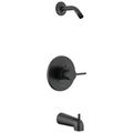 Product Image of T14459-BLLHD-PP Modern Monitor 14 Series Tub & Shower Trim, Less Head (Matte Black)