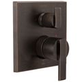 Product Image of Ara Angular Modern Monitor 14 Series Valve Trim w/ 3-Setting Integrated Diverter (Venetian Bronze), T24867-RB