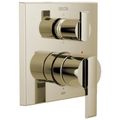 Product Image of Ara Angular Modern Monitor 14 Series Valve Trim with 6-Setting Integrated Diverter (Polished Nickel), T24967-PN