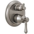 Product Image of Cassidy Traditional 2-Handle Monitor 14 Series Valve Trim with 6-Setting Integrated Diverter (Stainless), T24997-SS