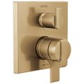 Product Image of Ara Angular Modern Monitor 17 Series Valve Trim with 6-Setting Integrated Diverter (Champagne Bronze), T27967-CZ