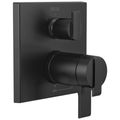 Product Image of Ara Angular Modern TempAssure 17T Series Valve Trim w/ 3-Setting Integrated Diverter (Matte Black), T27T867-BL