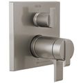 Product Image of Ara Angular Modern TempAssure 17T Series Valve Trim with 3-Setting Integrated Diverter (Stainless), T27T867-SS