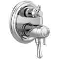 Product Image of Cassidy Traditional 2-Handle TempAssure 17T Series Valve Trim w/ 3-Setting Integrated Diverter (Chrome), T27T897