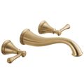 Product Image of Cassidy 2 Handle Wall Mount Bathroom Faucet Trim (Champagne Bronze), T3597LF-CZWL