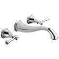 Product Image of Cassidy 2 Handle Wall Mount Bathroom Faucet Trim (Chrome), T3597LF-WL