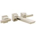 Product Image of Pivotal 2 Handle Wall Mount Bathroom Faucet Trim (Lumicoat Polished Nickel), T3599LF-PN-PR-WL
