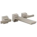 Product Image of Pivotal Two Handle Wall Mount Bathroom Faucet Trim, 1.20 GPM (Lumicoat Stainless), T3599LF-SS-PR-WL