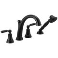 Product Image of Woodhurst Roman Tub with Hand Shower Trim (Matte Black), T4732-BL