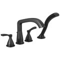 Product Image of Stryke Four Hole Roman Tub Trim (Matte Black), T4776-BL