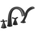 Product Image of Stryke Four Hole Roman Tub Trim (Matte Black), T47776-BL