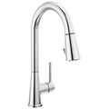 Product Image of Precept Single Handle Pull Down Kitchen Faucet, 1 or 3-Hole 8" Installation w/ 3 Function Pull Down Sprayer (Chrome)