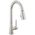 Product Image of Precept Single Handle Pull Down Kitchen Faucet, 1 or 3-Hole 8" Installation w/ 3 Function Pull Down Sprayer (Stainless Steel), P7947LF-SS