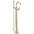 Product Image of Trinsic Single Handle Floor Mount Tub Filler Trim w/ Hand Shower (Polished Nickel), T4759-PNFL