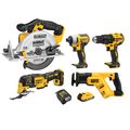 Product Image of 20V MAX 5-Tool Cordless Combo Kit w/ 2Ah Battery & Charger, DCK540D1