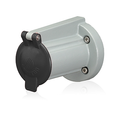 Product Image of Receptacle Cover w/ Snap Back Lid For 17, 19, 22r22, 22r23 Series 90 Degree Panel Receptacles NEMA 3r Rated (Black)